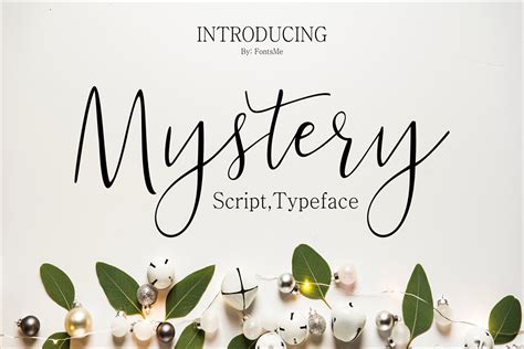 Mystery Script Fonts Creative Market