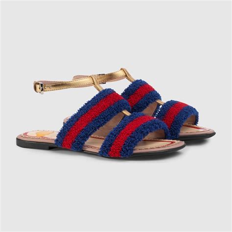 Gucci Childrens Terry Cloth Sandal Detail 2 Sandals Outfit Gucci
