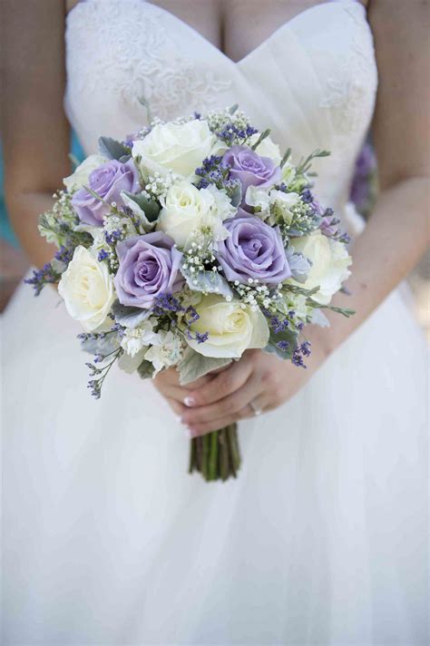 White And Purple Wedding Bouquets Flower Bouquet Wedding Purple