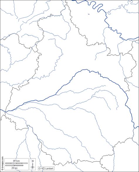Centro Valle Della Loira Mappa Gratuita Mappa Muta Gratuita Cartina