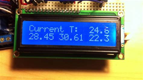 arduino lcd display temperature sensor  relay youtube
