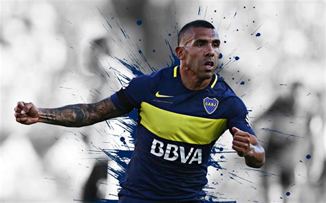 Download Wallpapers Carlos Tevez 4k Art Boca Juniors Argentine