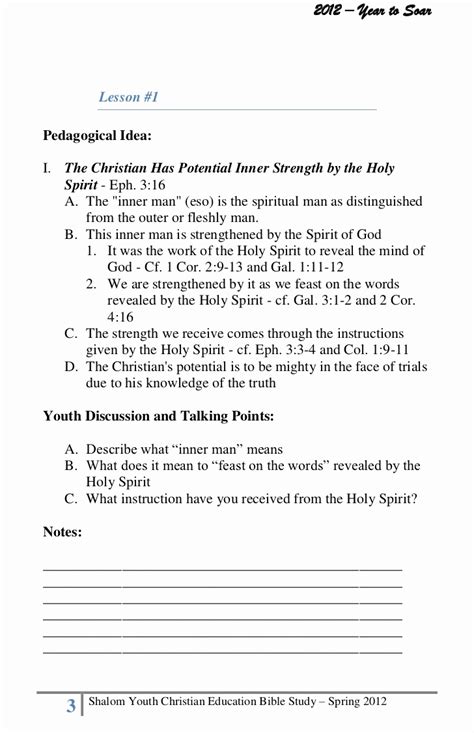 Free Printable Sunday School Lessons For Youth Free