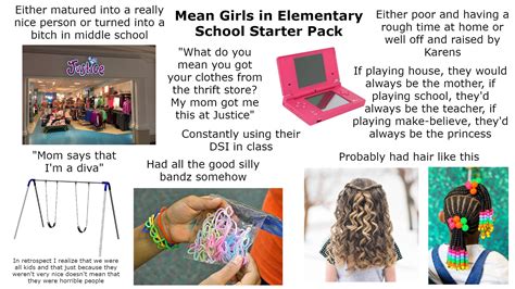 Mean Girls In Elementary School Starter Pack Rstarterpacks