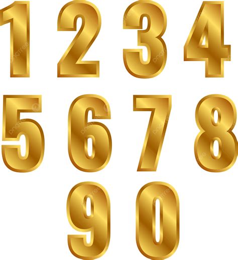 Logo Numbers 1 2 3 4 5 6 7 8 9 Template Stock Illustr