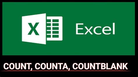 How To Use Count Counta Countblank Formula In Microsoft Excel Count