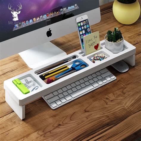 Desk Organizer Stationery Pen Holder Home Office Keyboard Cover Desktop