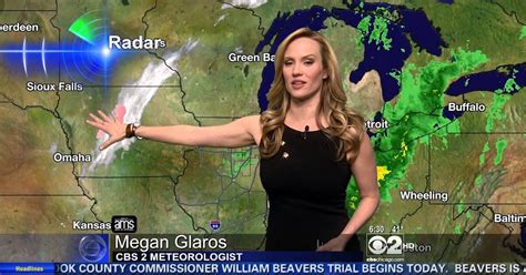 Megan Glaros Hot Cbs Weather Girl Wbbm