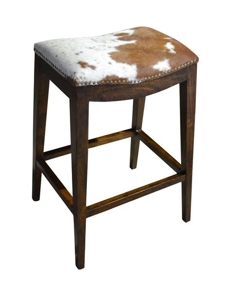 Modern Cowhide Bar Stool Etsy Cowhide Furniture Cowhide Chair