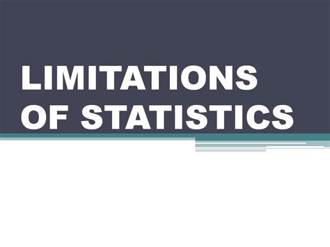 10 Limitations Of Statistics Commerceiets