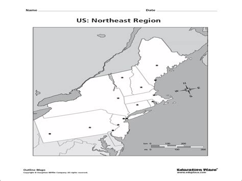 Download Blank Map Of The Northeast Region Of The Usa Free Vector
