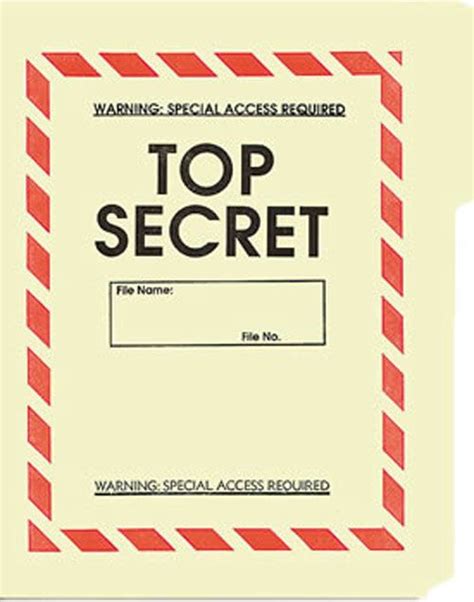 Top Secret File Folder 5 Pack Folder Design The Secret Spy Birthday