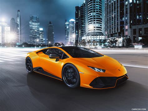 It has a ground clearance of 100 mm and dimensions is 4459 mm l x 2236 mm w x 1165 mm h. 2021 Lamborghini Huracán EVO Fluo Capsule Orange - Front ...