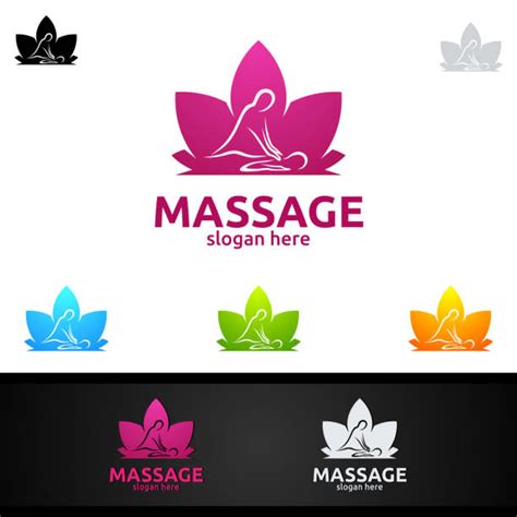 Logo Massage Vectoriels Et Illustrations Libres De Droits Istock