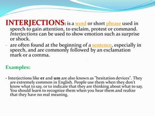 Interjections PPT