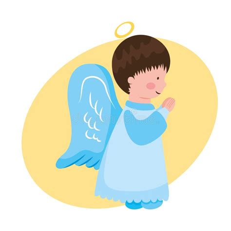 Cute Angel Icon Vector Stock Vector Illustration Of Little 170757006
