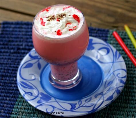 rose milk almond falooda indian dessert drink with chia seeds sundaysupper recipe indian