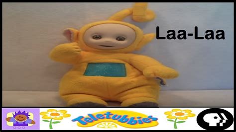 1998 Pbs Teletubbies Talking Laa Laa Plush Toy By Playskool Youtube