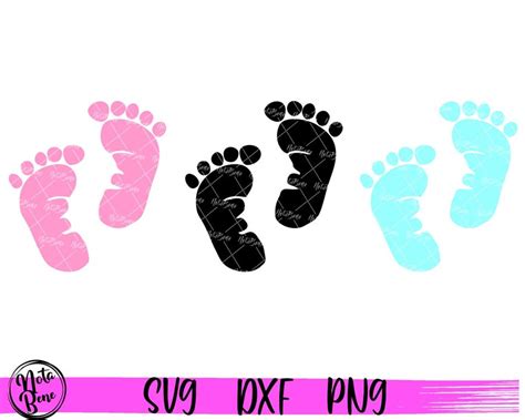 Baby Footprint Svg Newborn Svg Baby Foot Svg Baby Feet Svg Newborn
