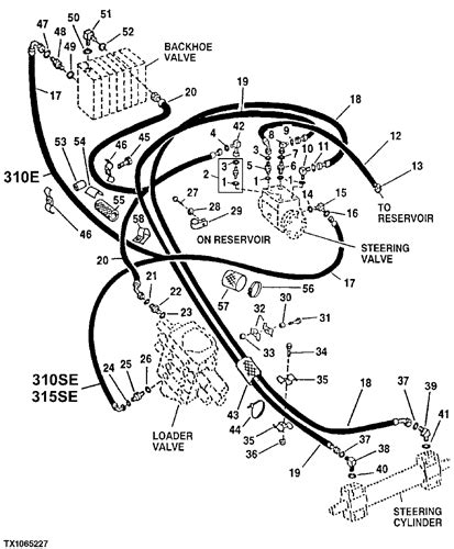 John Deere 310 Backhoe Parts Diagram