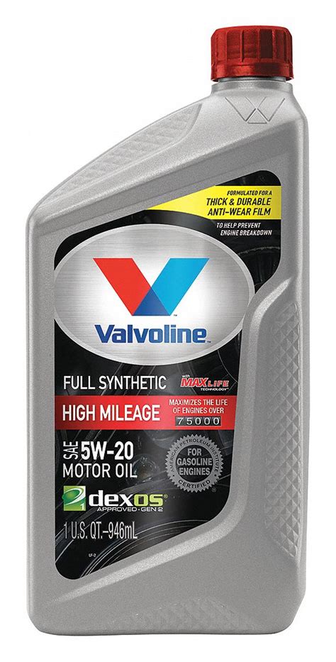 Engines, transmissions and other mechanical systems contain hundreds of moving parts. VALVOLINE Full Synthetic Engine Oil, 1 qt. Bottle, SAE ...