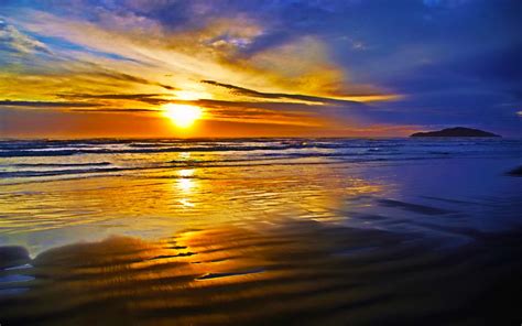 Sunset Ocean Waves Background Resenhas De Livros