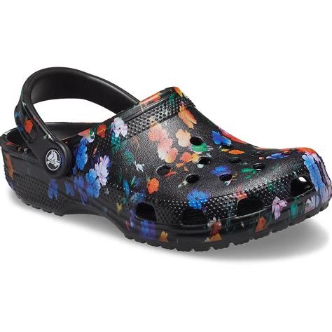 Crocs Adults Classic Printed Floral Clogs Academy