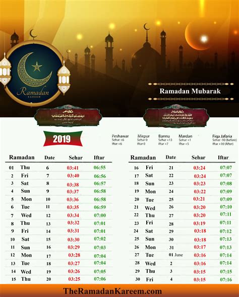 Ramadan Month 2023 Calendar A Guide To The Holy Month 2023 Printable