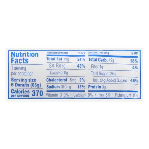 Mini Powdered Donuts Nutrition Facts Besto Blog