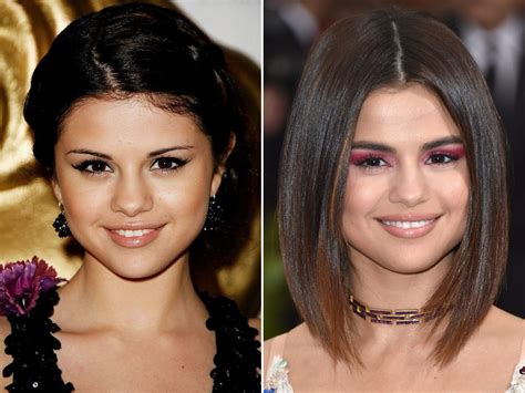 Selena Gomez Before And After Celebrity Makeup Celebrity Plastic