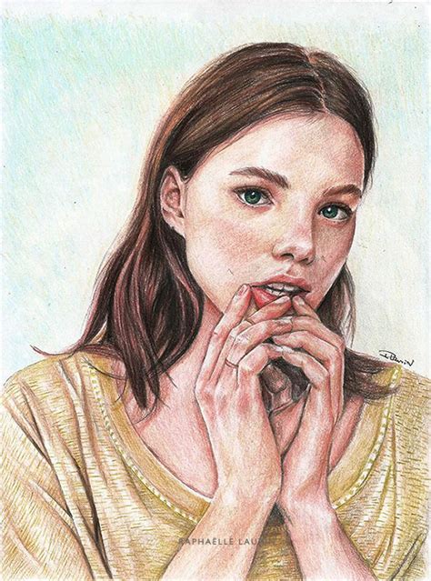 Colored Pencils Portraits On Behance Pencil Portrait Colored Pencil