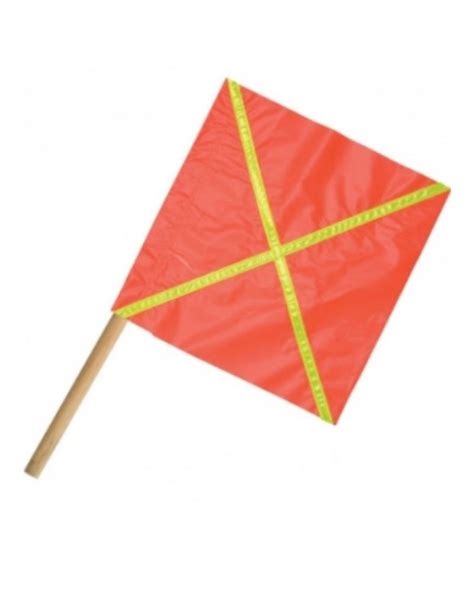 Warning Flag With Reflective Tape Red ZDI Safety PPE Uniforms