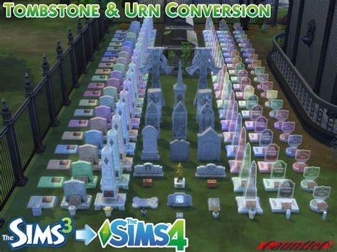 Sims3 To Sims4 Tombstone And Urn Conversion By Gauntlet101010 On