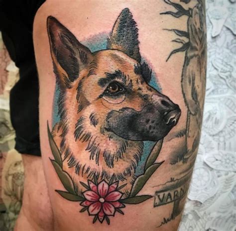 17 Unusual German Shepherd Tattoos Pettime