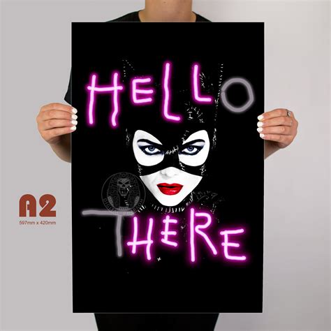 Catwoman Hell Here Metal Poster Etsy Uk