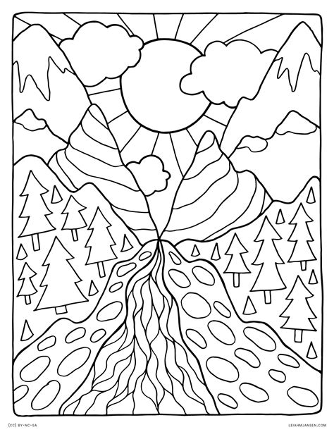 Detailed Landscape Coloring Pages For Adults at GetColorings.com | Free