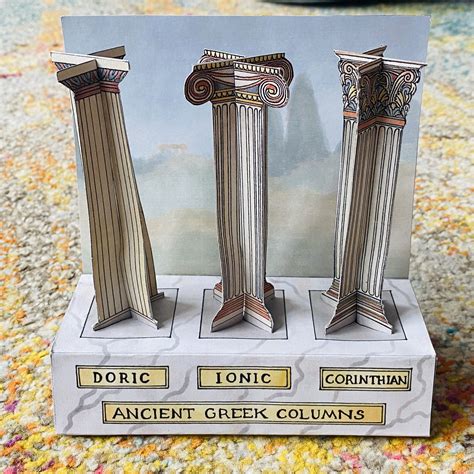 Build Your Own Ancient Greek Columns 3d Model Greek Myth Comix