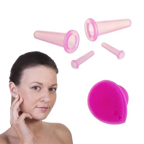 Cupping Therapy Sets Face Cupping Set Double Chin Reducer Facial Cupping System Silicone