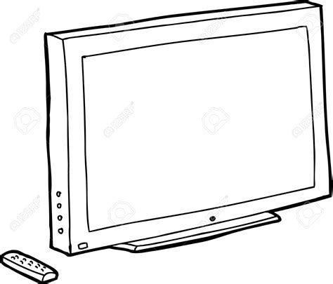 Television Clipart Outline Television Outline Transparent Free For