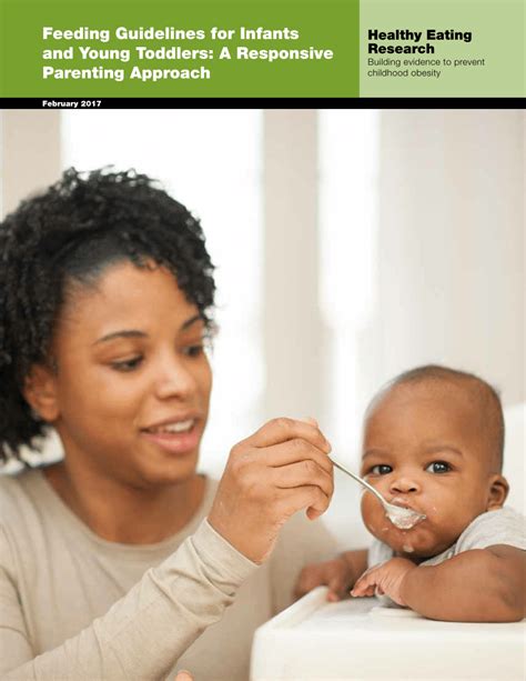 Pdf Feeding Guidelines For Infants And Young Toddlers A Responsive