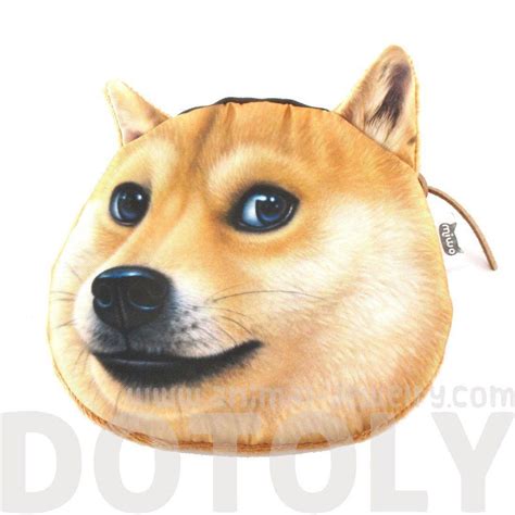 Shiba Inu Doge Dog Animal Meme Coin Purse Make Up Bag Dotoly