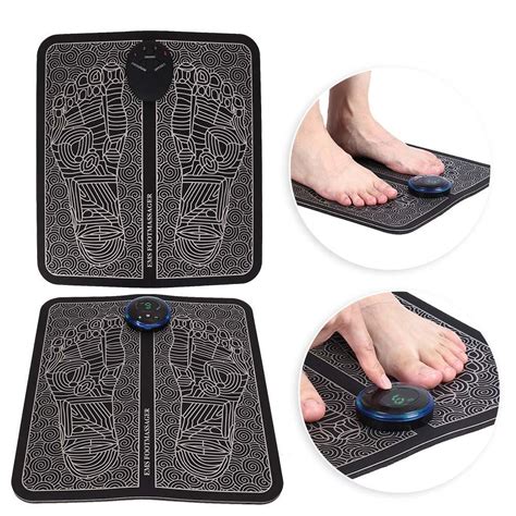 buy electric ems foot massage pad feet acupuncture stimulator massager at affordable prices