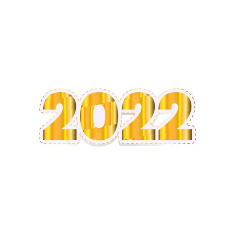 Golden Happy New Year Number 2022 Golden 2022 New Year 2022 Png And