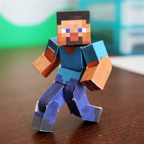 Papercraft The Ultimate Bendable Steve Minecraft Printables