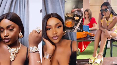 Davido Fiance Chioma Flaunt Her New Necklace Davido Cooking Sophia