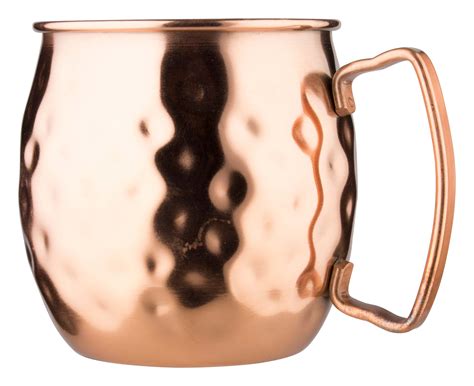 Hammered Stainless Steel Mug Moscow Mule Copper Look By Prime Bar 400ml