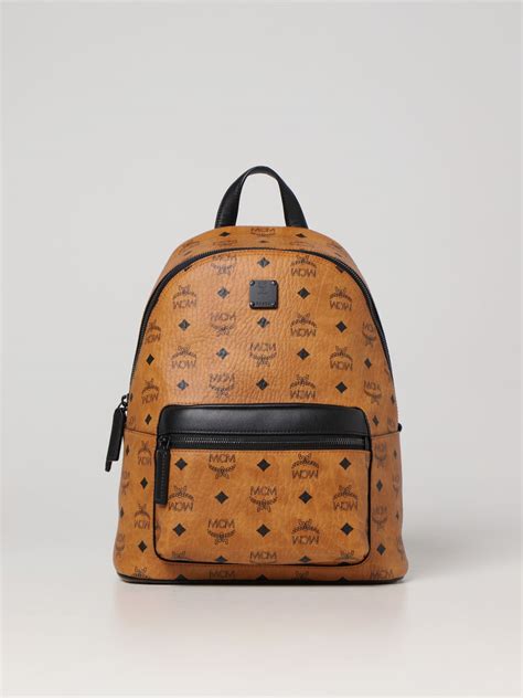 Mcm Backpack For Man Copper Red Mcm Backpack Mmkcsve02 Online On