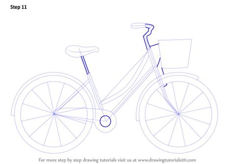 Learn How To Draw A Cute Bicycle Two Wheelers Step By Step Drawing