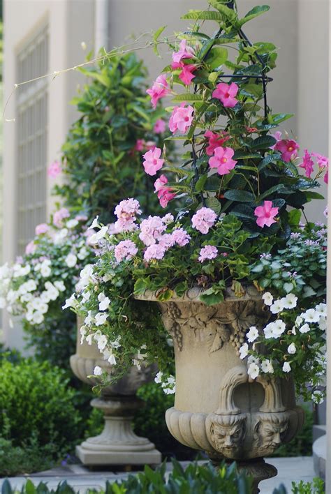 French Country Estate Container Garden Design French Country Garden