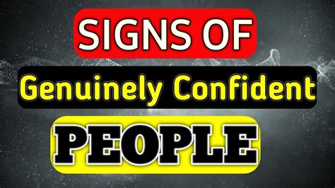 Signs Of Genuinely Confident People 👍🙃 Motivational Video Youtube